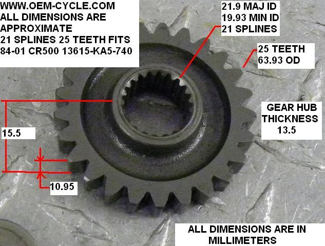 84-01 CR500 PRIMARY CRANK GEAR 13615-KA5-740.JPG