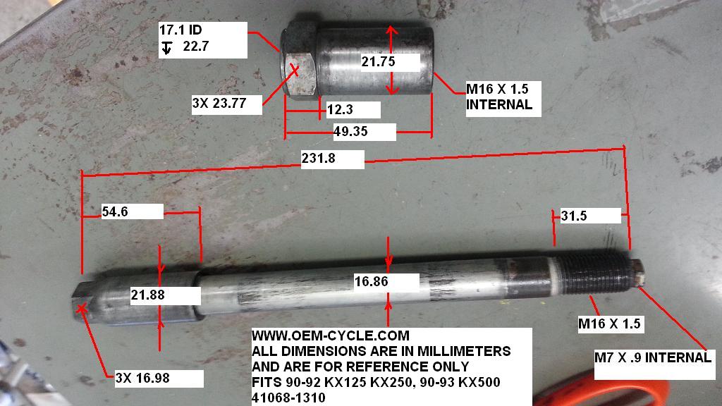 41068-1310 FRONT AXLE MEASUREMENTS AND PICS FITS 90-92 KX125 KX250, 90-93 KX500.JPG