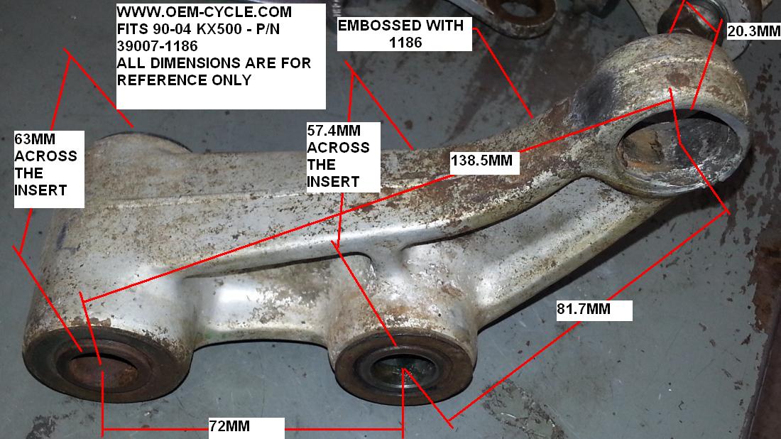 39007-1186 90-04 kx500 shock arm linkage measurements and pics.JPG