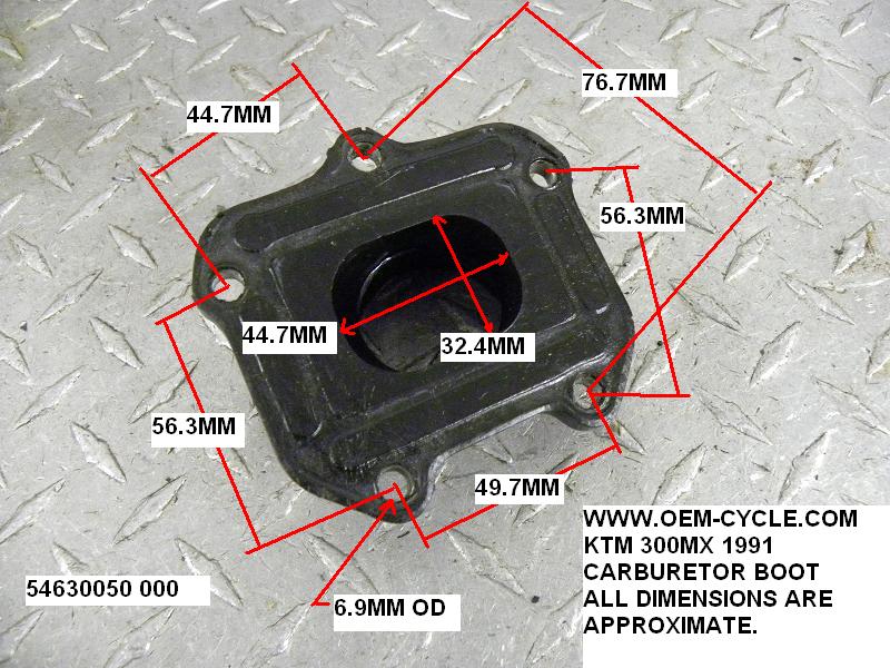 KTM 300MX 1991 CARBURETOR BOOT MEASUREMENTS.JPG