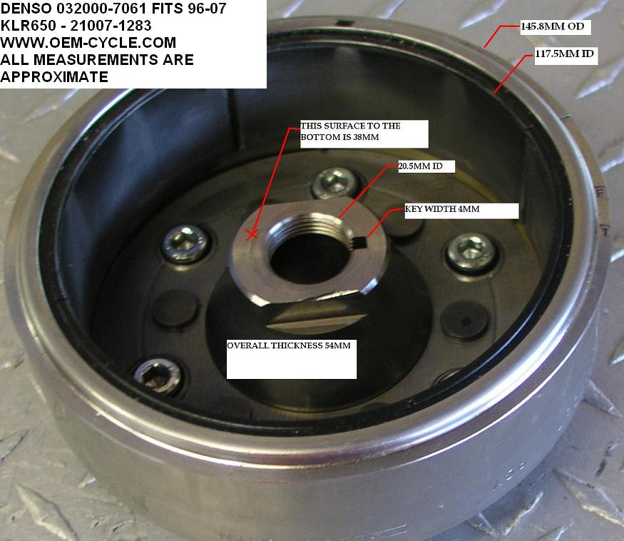 FLY WHEEL ROTOR MEASUREMENT 90-070 KLR650.JPG